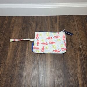 Colorful Lobster Print Wristlet